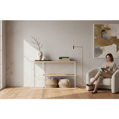 KONSOLA Z DREWNA LITEGO DĄB OLCHA JESION SKD-371